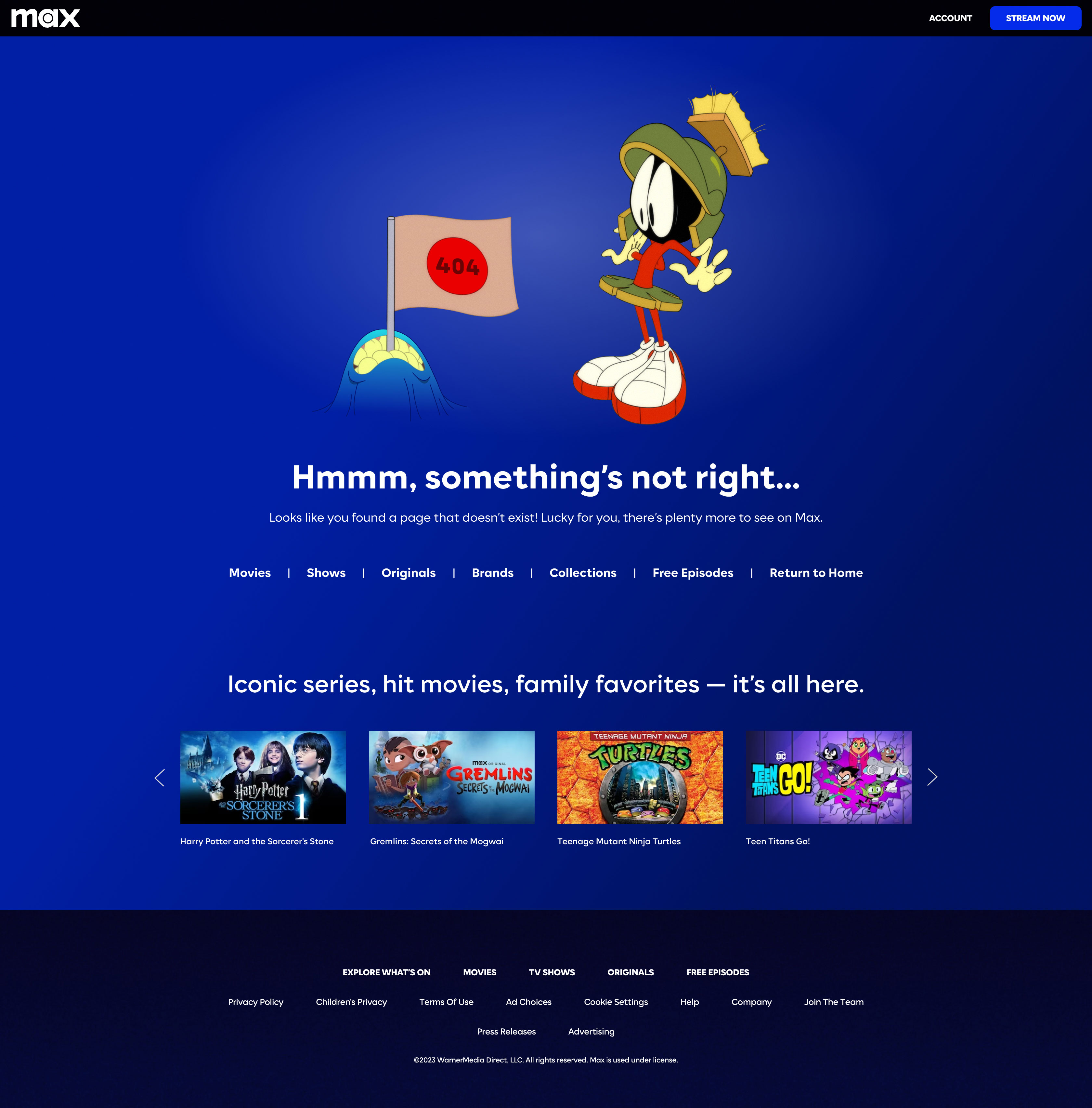 Max's 404 Error - The Martian Design